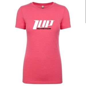 1 UP NUTRITION: Pink Logo T-Shirt